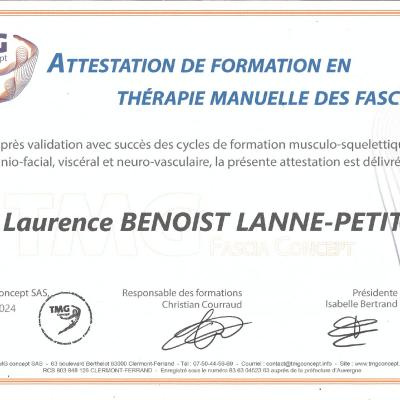 Diplome Fasciatherapie 1
