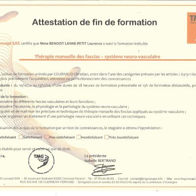 Diplome Fasciatherapie 3