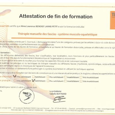 Diplome Fasciatherapie 4